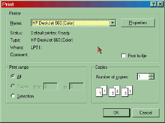Page/Printer Setup